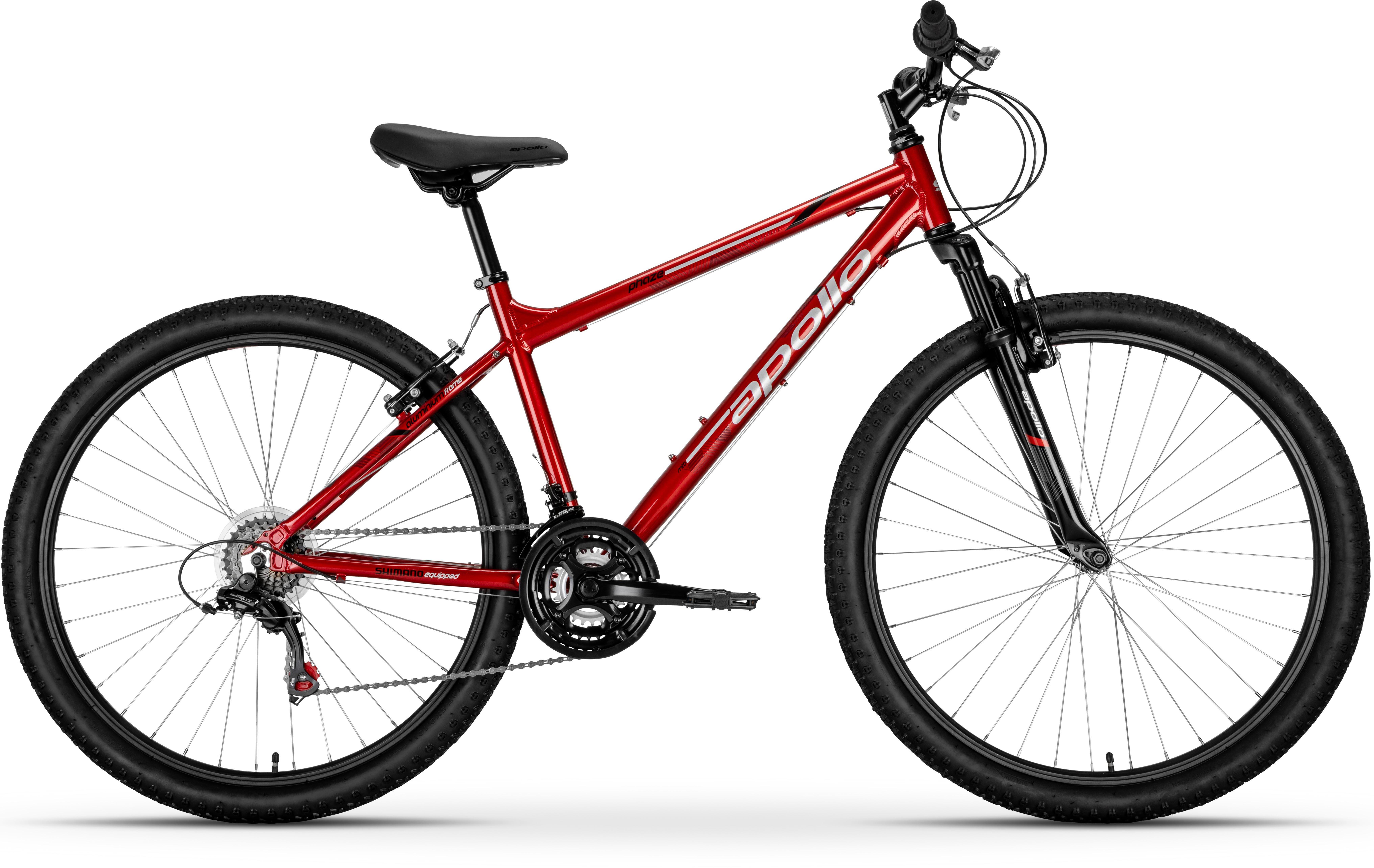 Apollo Phaze Red Mountain Bike - S, M, L Frames