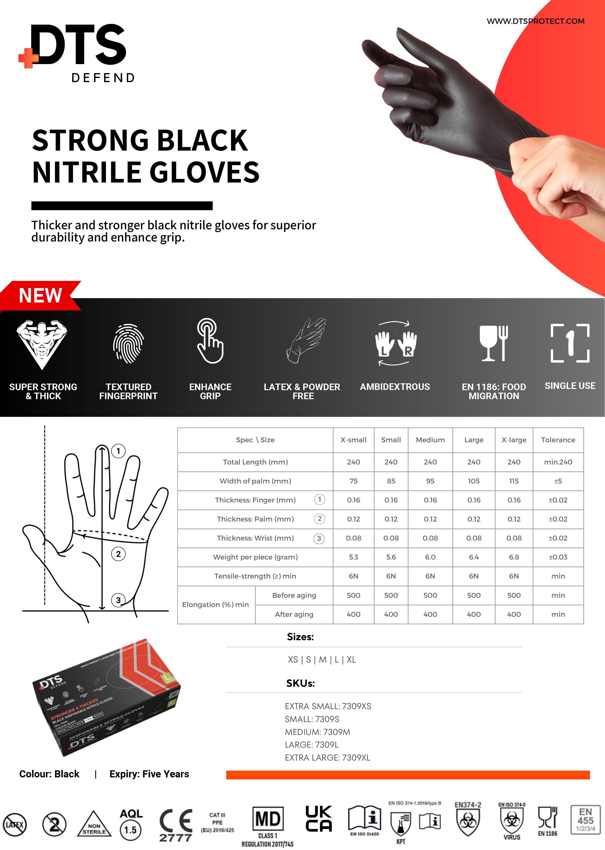 Heavy Duty Black Nitrile Glove Box 100 Size L 3 Heavy Duty Black Nitrile Glove Box 100 Size L