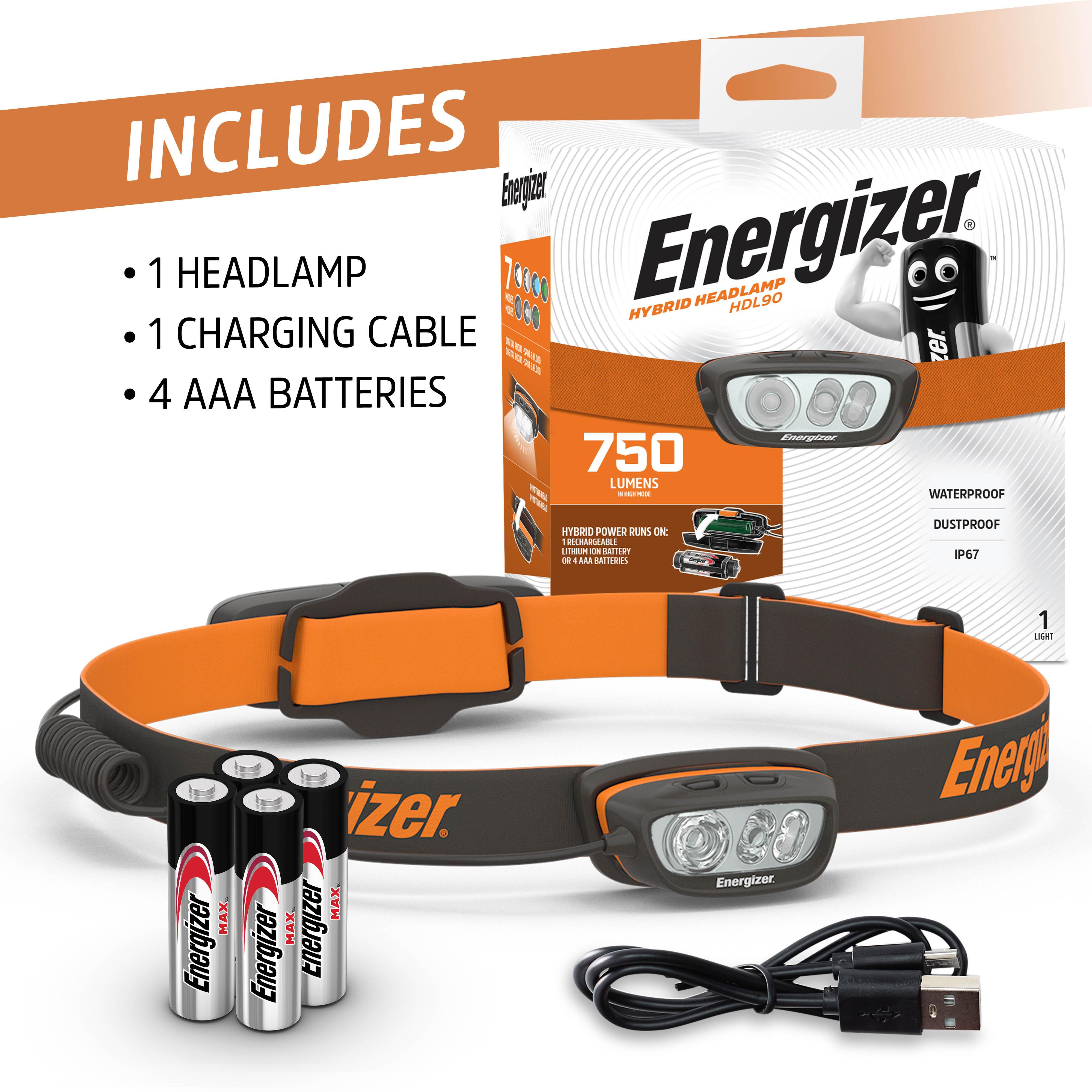 Energizer Hybrid-Powered Multi-Colored Headtorch 6 Energizer Hybrid-Powered Multi-Colored Headtorch