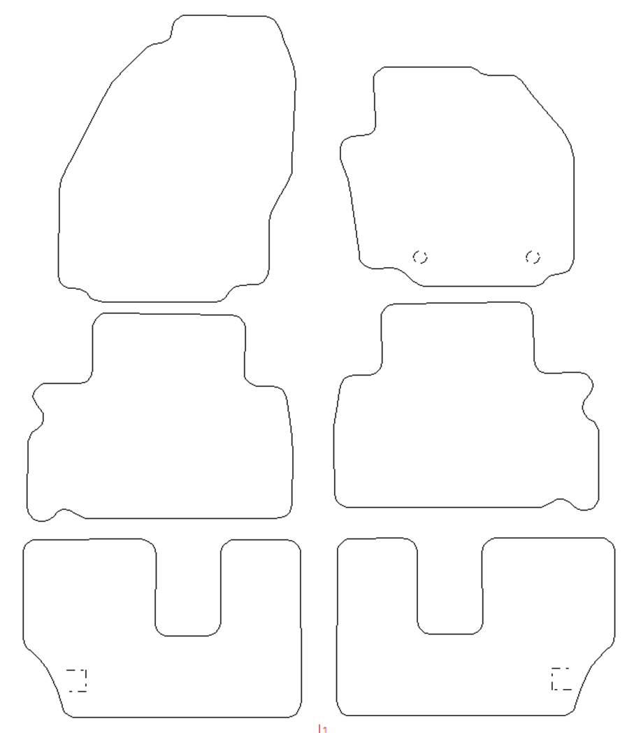 Ford Galaxy - Premium Mat 2 Clips (SS2527)