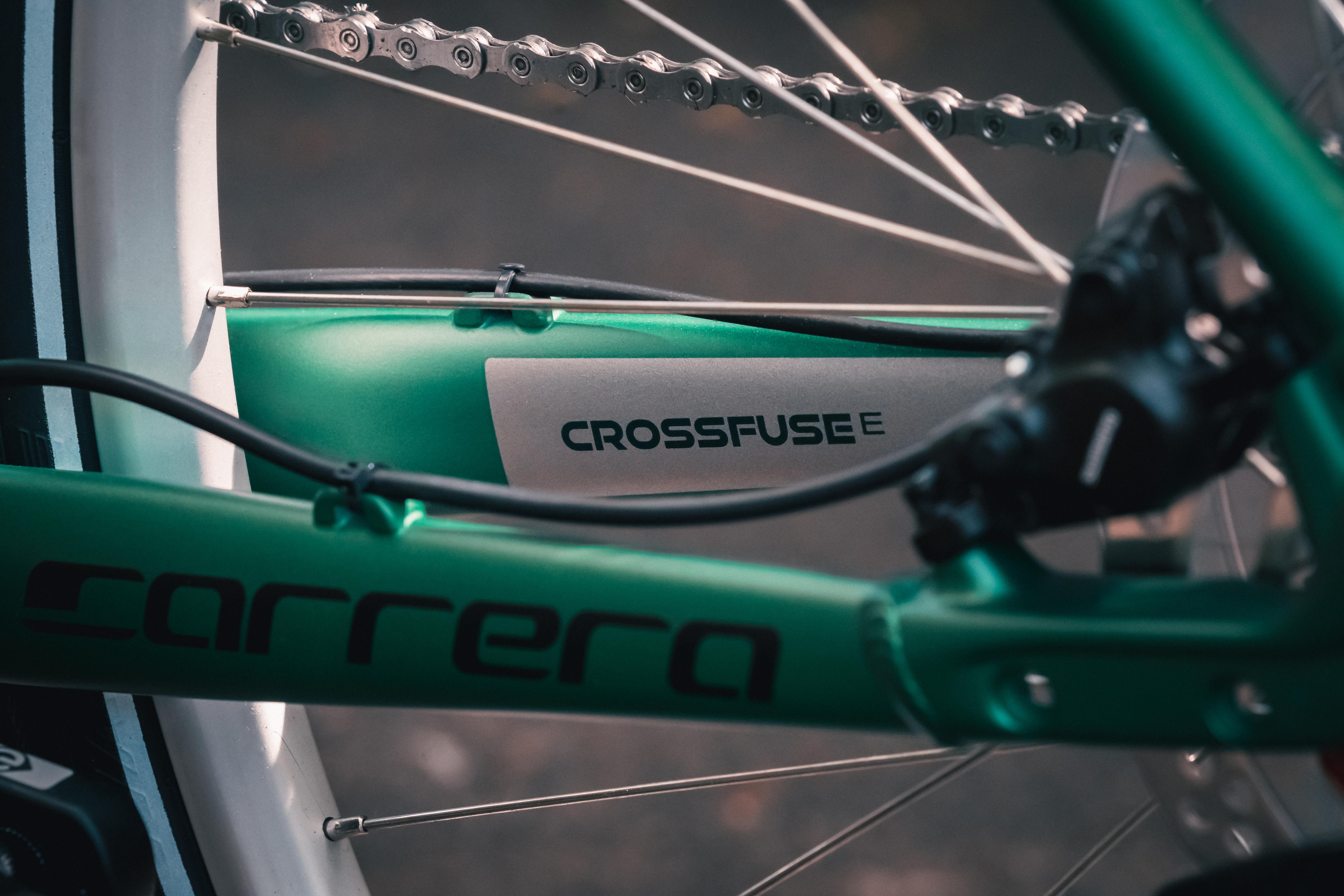 Carrera Crossfuse Mens Electric Hybrid Bike - S, M, L Frames