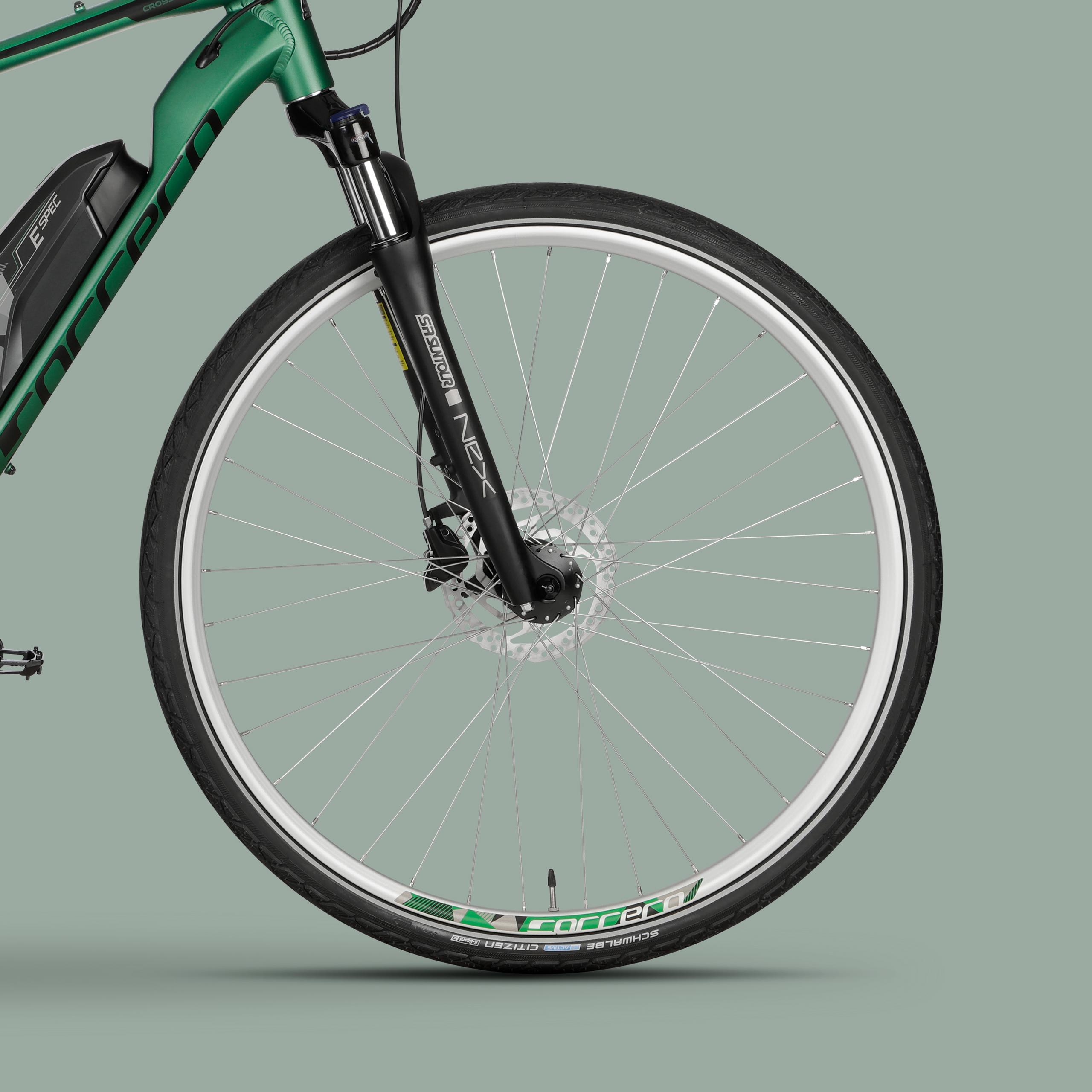 Carrera Crossfuse Mens Electric Hybrid Bike - S, M, L Frames