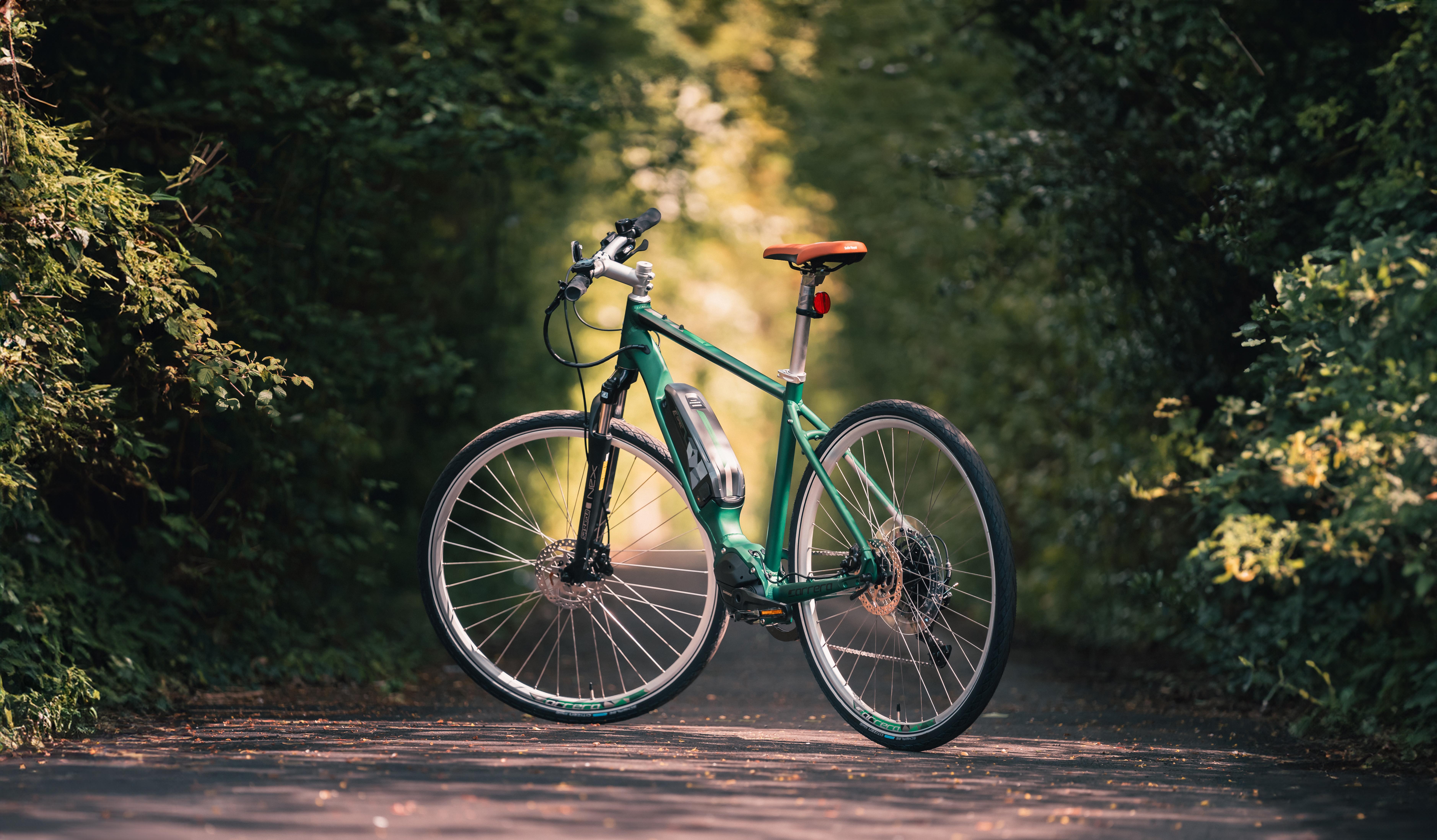 Carrera Crossfuse Mens Electric Hybrid Bike - S, M, L Frames