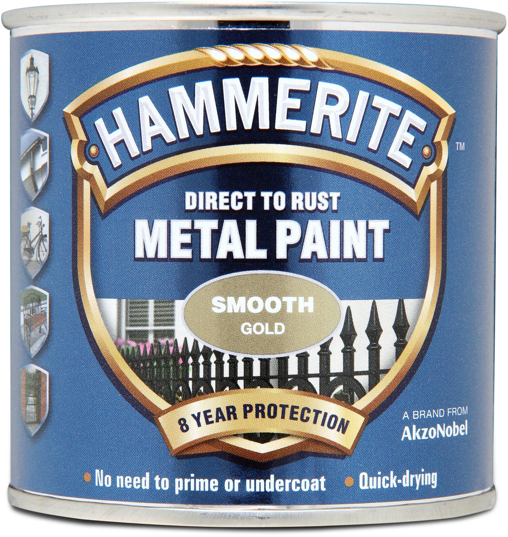 Hammerite Smooth Finish Gold 250ml