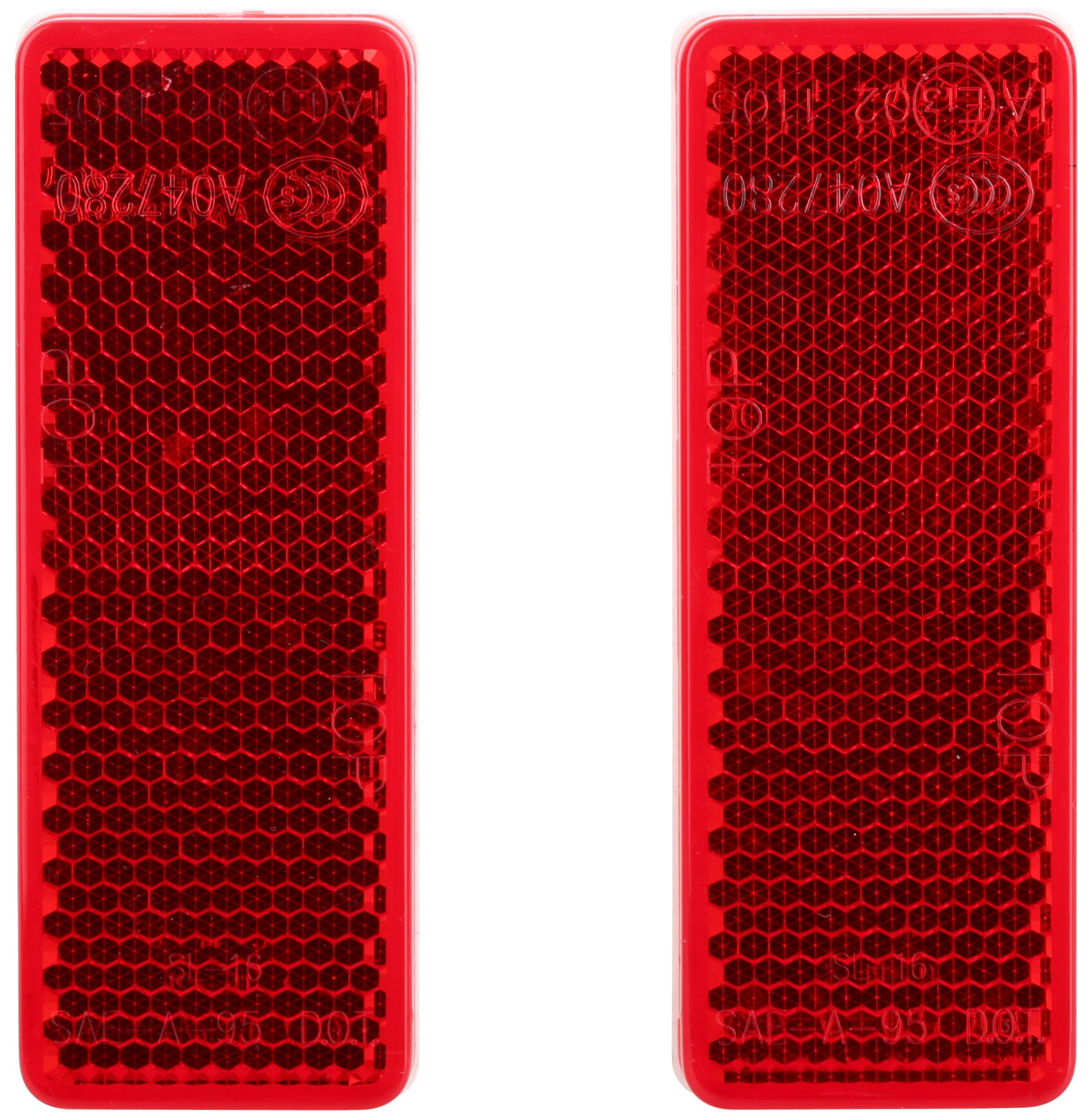 Red Reflectors 85 x 30mm - Pack of 2