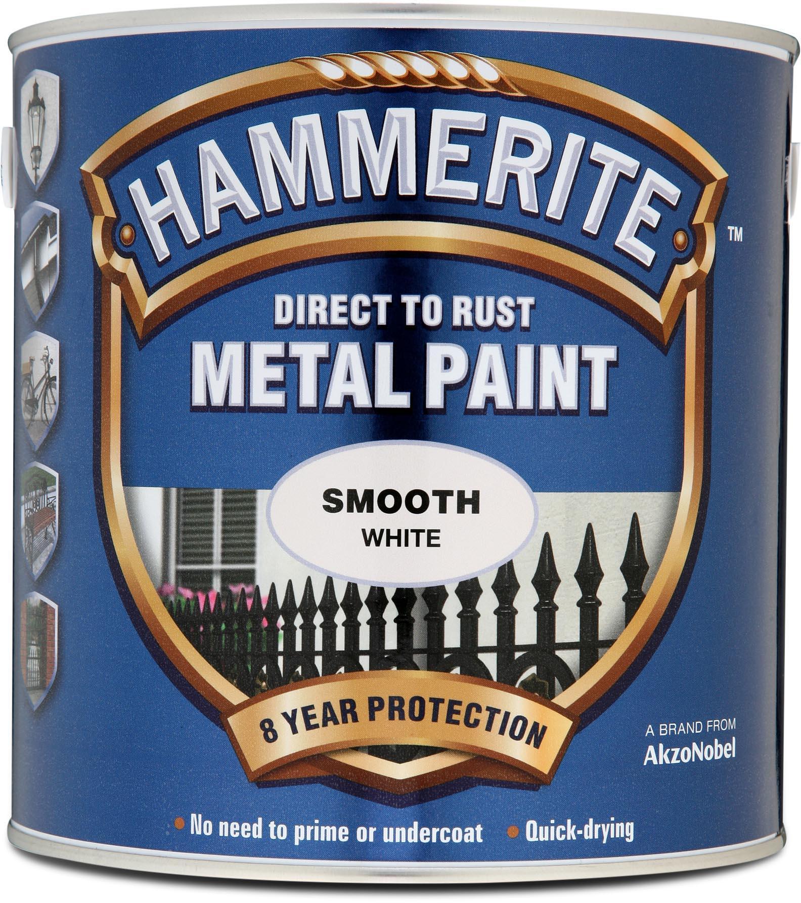 Hammerite Metal Paint Smooth White 2.5L