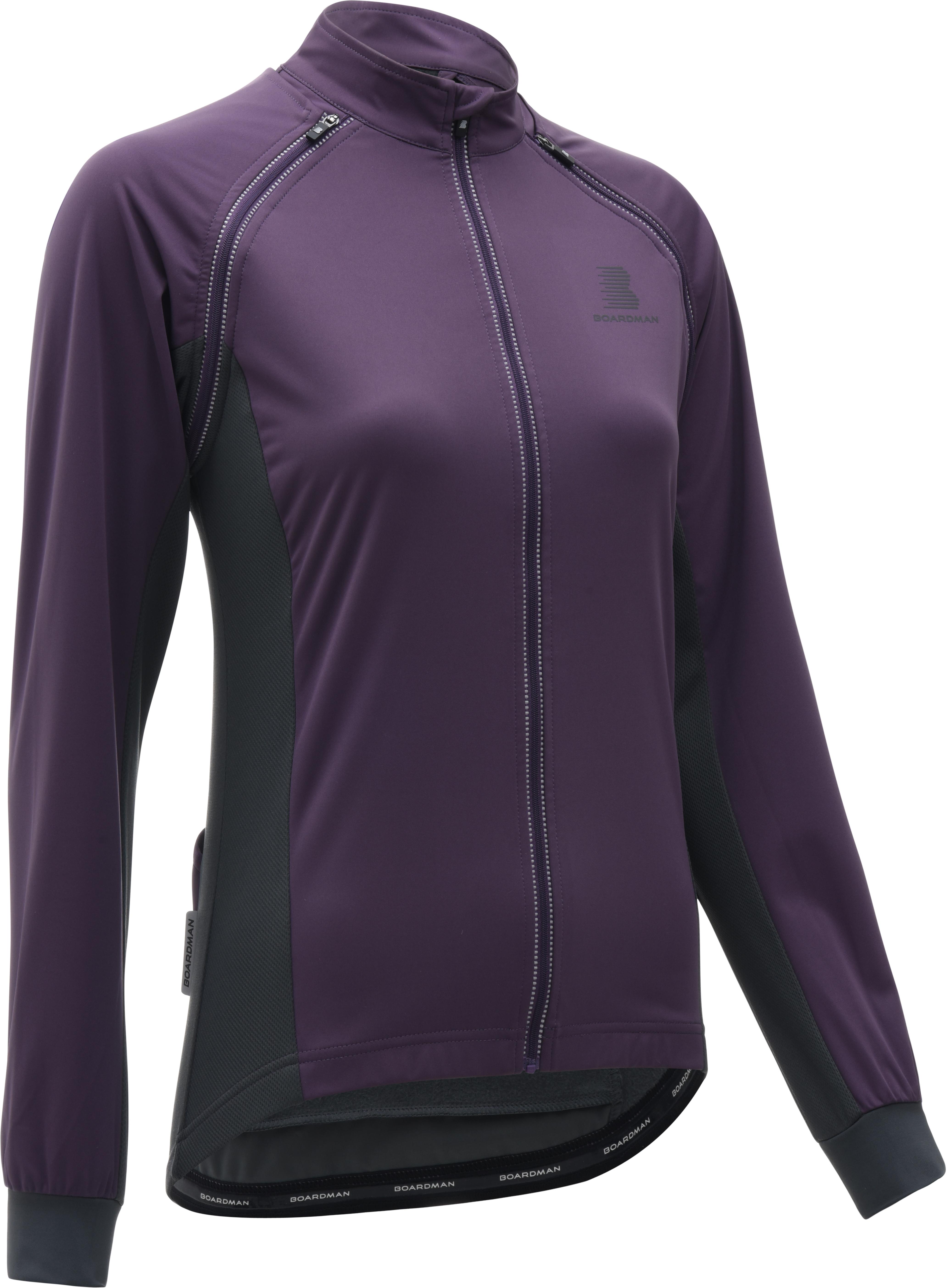 Boardman Womens Windproof Removable Sleeve Jacket - Plum