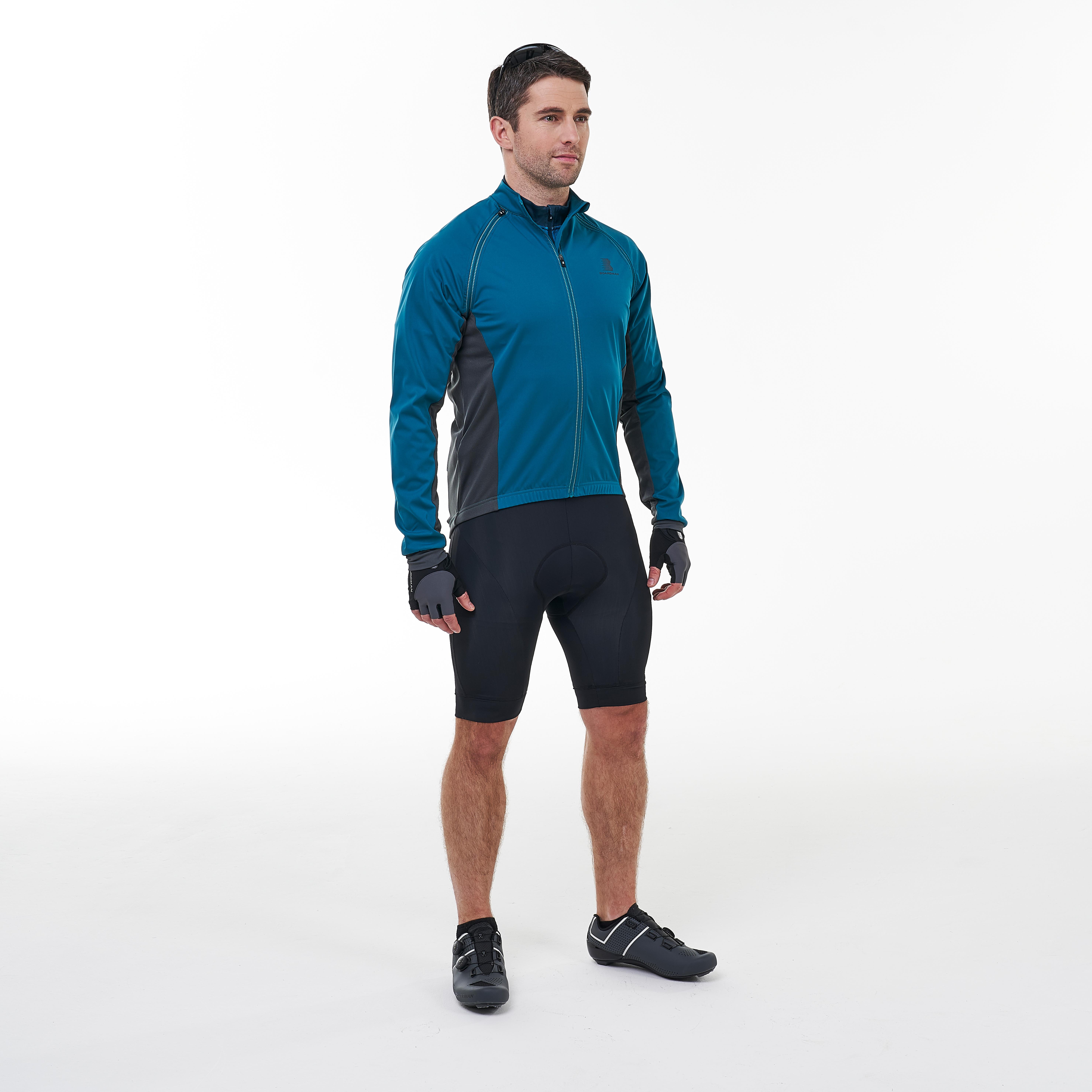 Boardman Mens Windproof Removable Sleeve Jacket - Teal