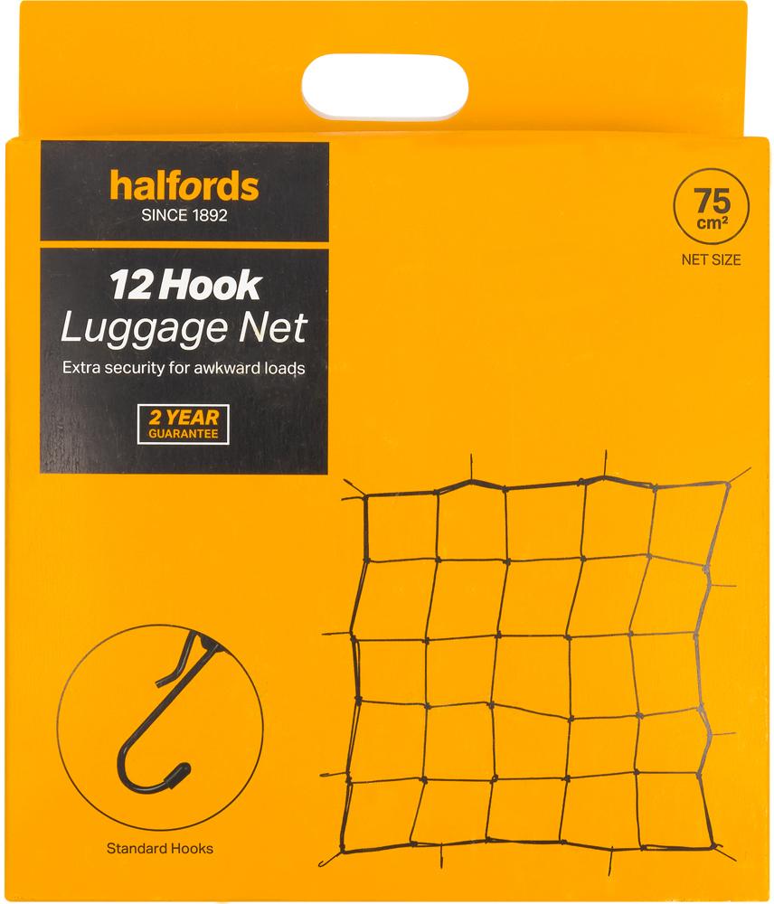 Halfords 12 Hook Luggage Net