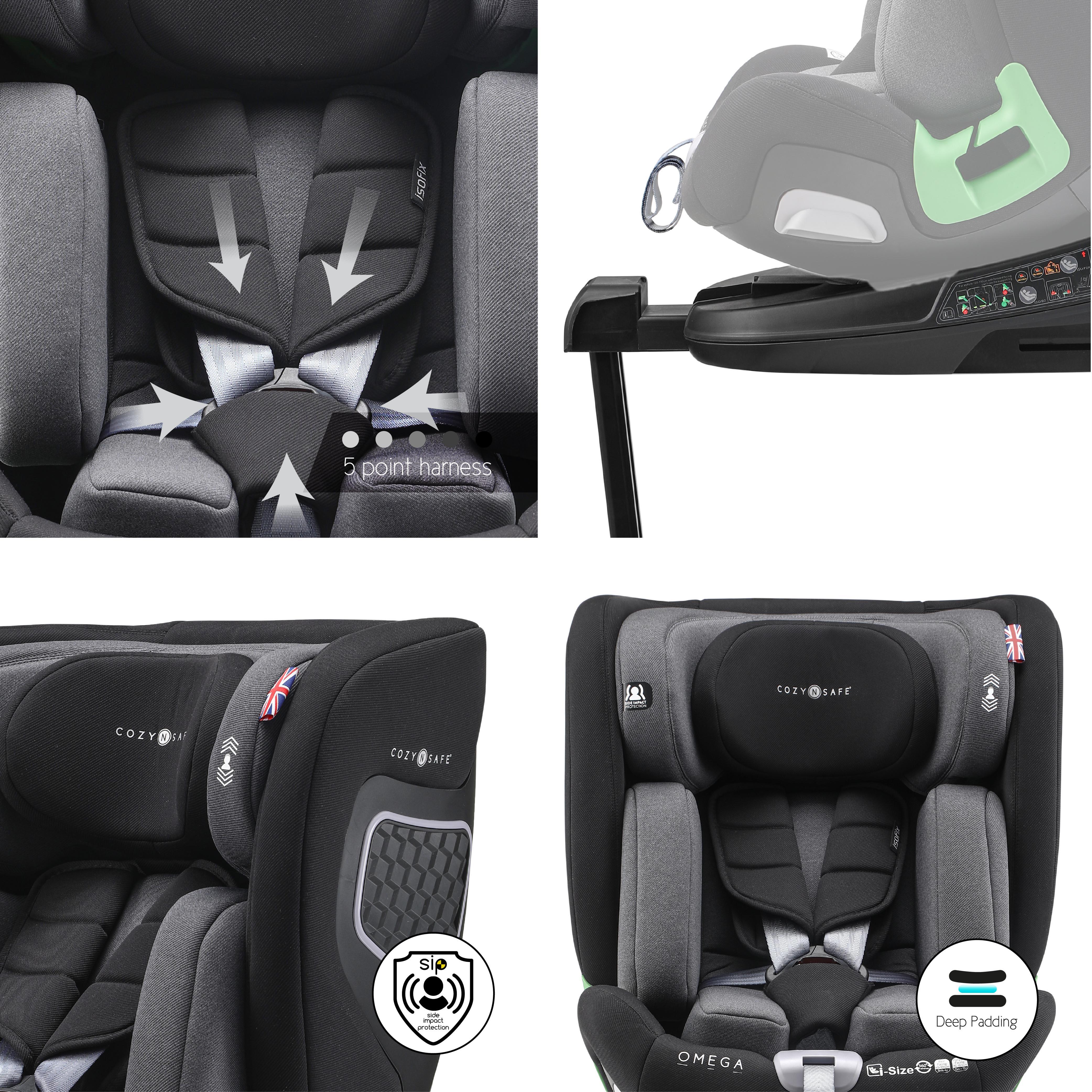 The Cozy N Safe Omega 360° i-Size 40cm–150cm Car Seat 5 The Cozy N Safe Omega 360° i-Size 40cm–150cm Car Seat