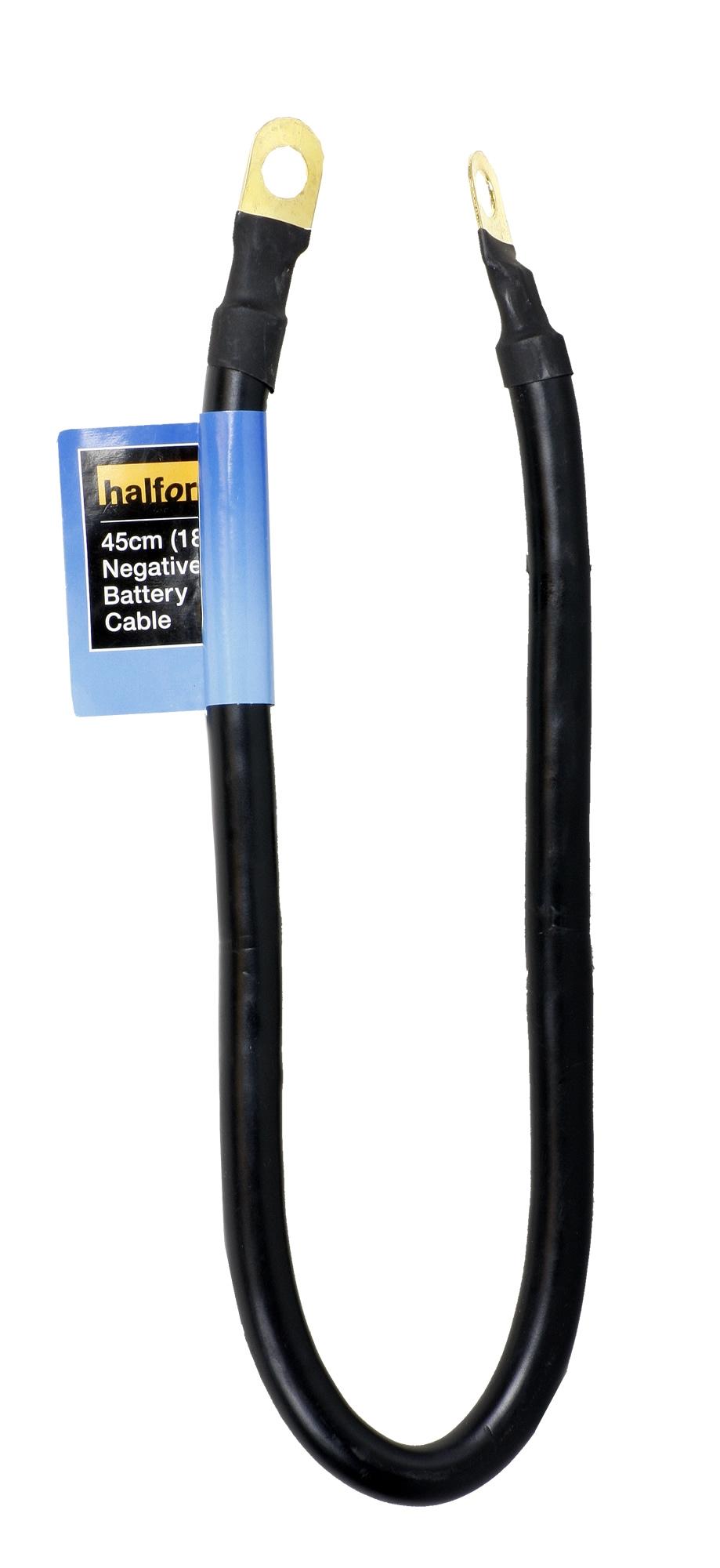 Halfords Negative Battery Cable 45cm (18")