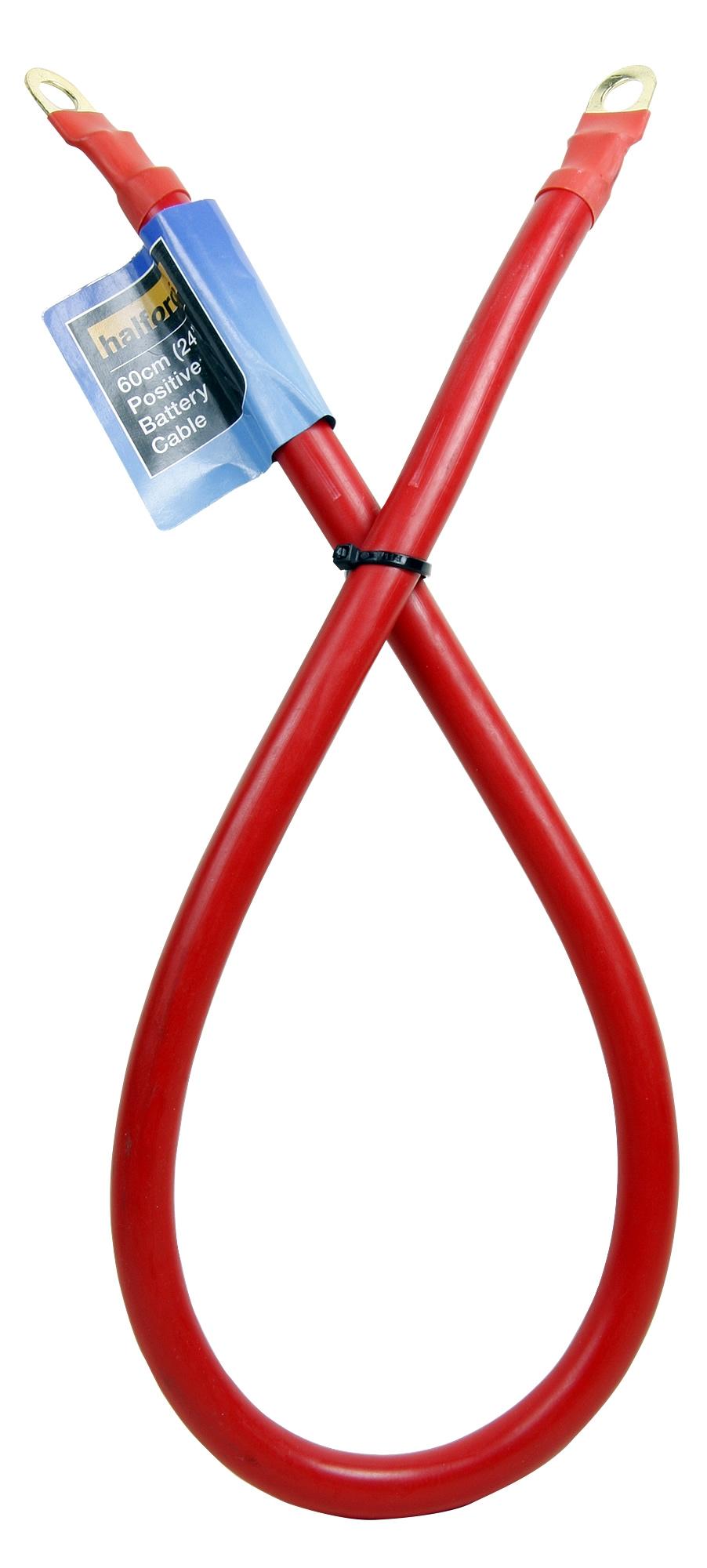 Halfords Positive Battery Cable 60cm (24")