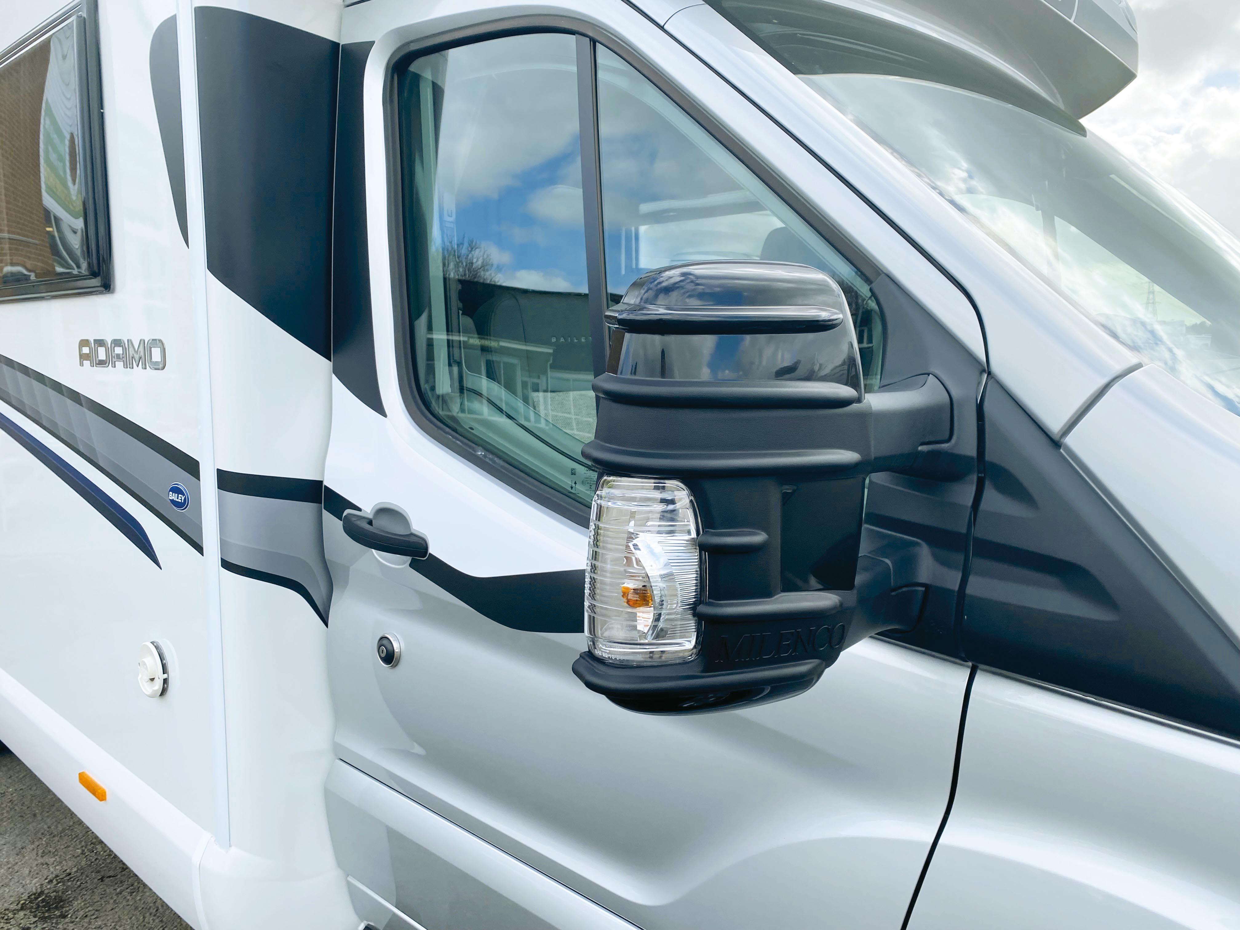 Milenco Ford Transit Mirror Protectors, Black