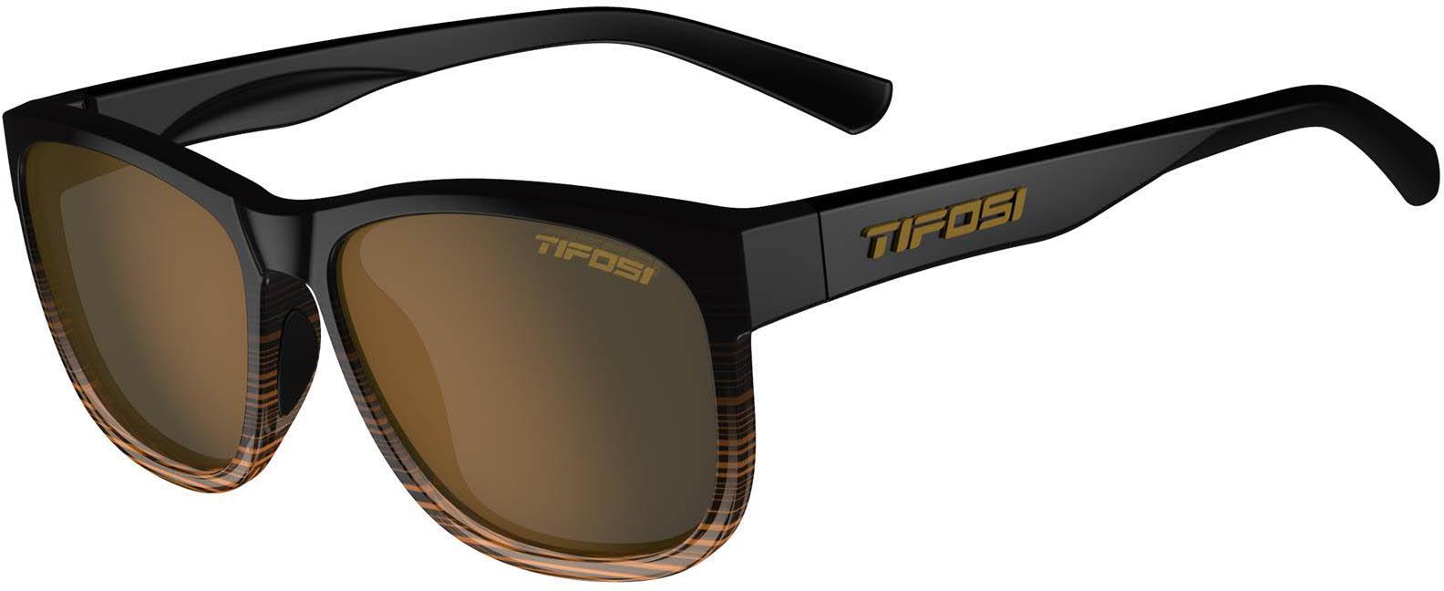 Tifosi Swank XL Polarized Lens Brown Fade Sunglasses