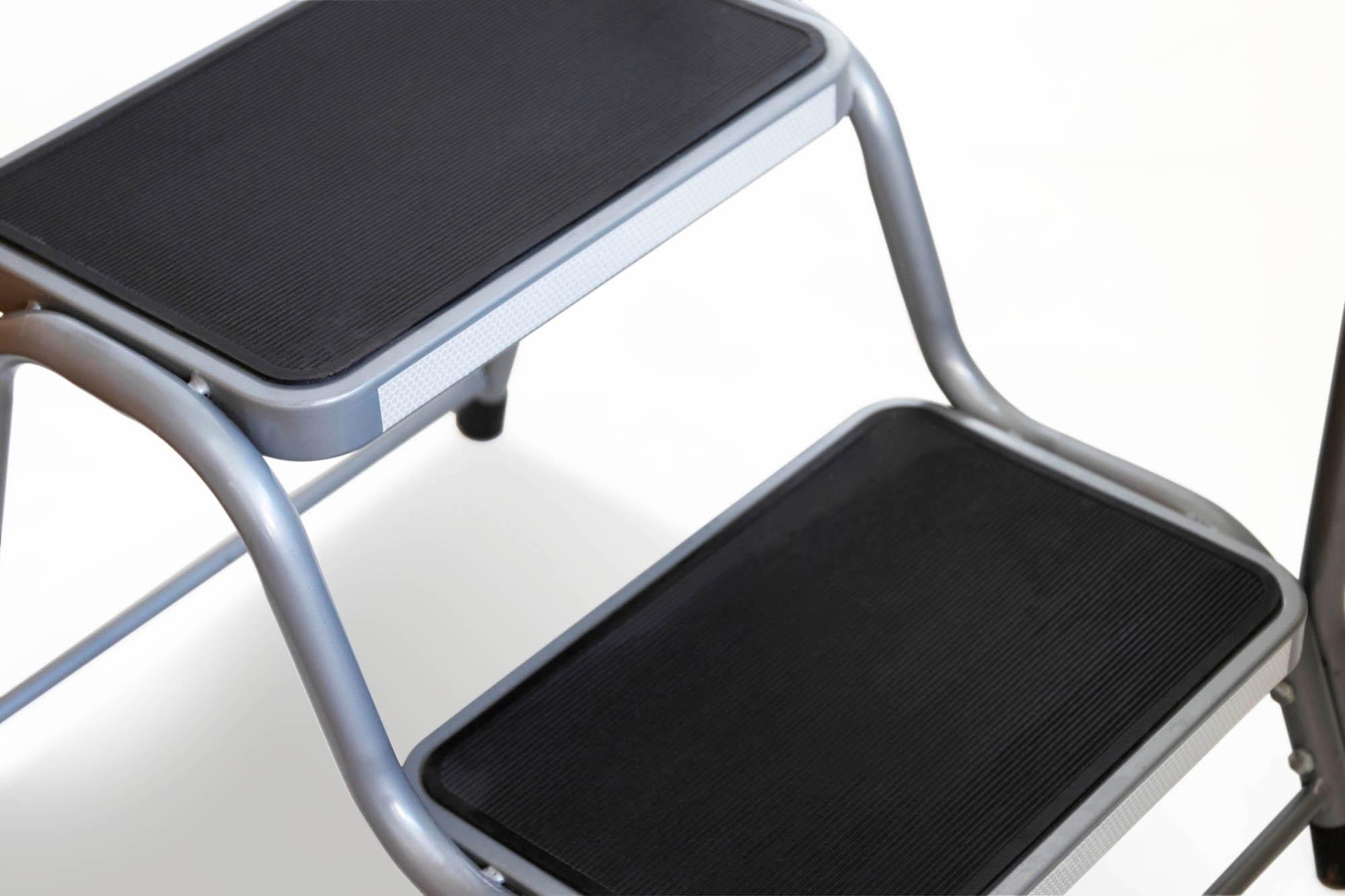 Double Steel Caravan Step with Handrail