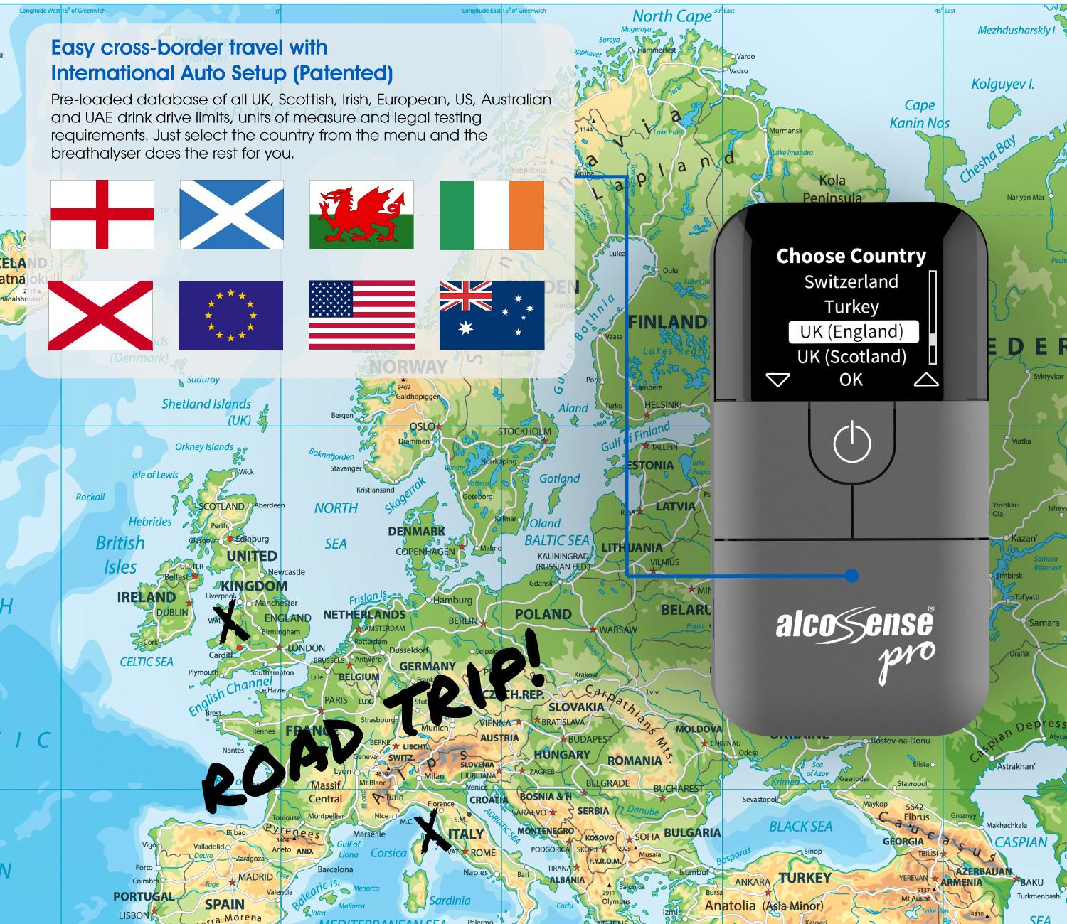 Alcosense Pro Breathalyser - Over 25 Countries 5 Alcosense Pro Breathalyser - Over 25 Countries