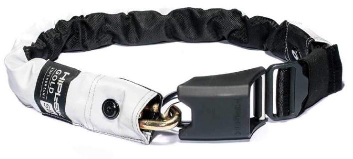 Hiplok Gold Superbright Wearable Chain