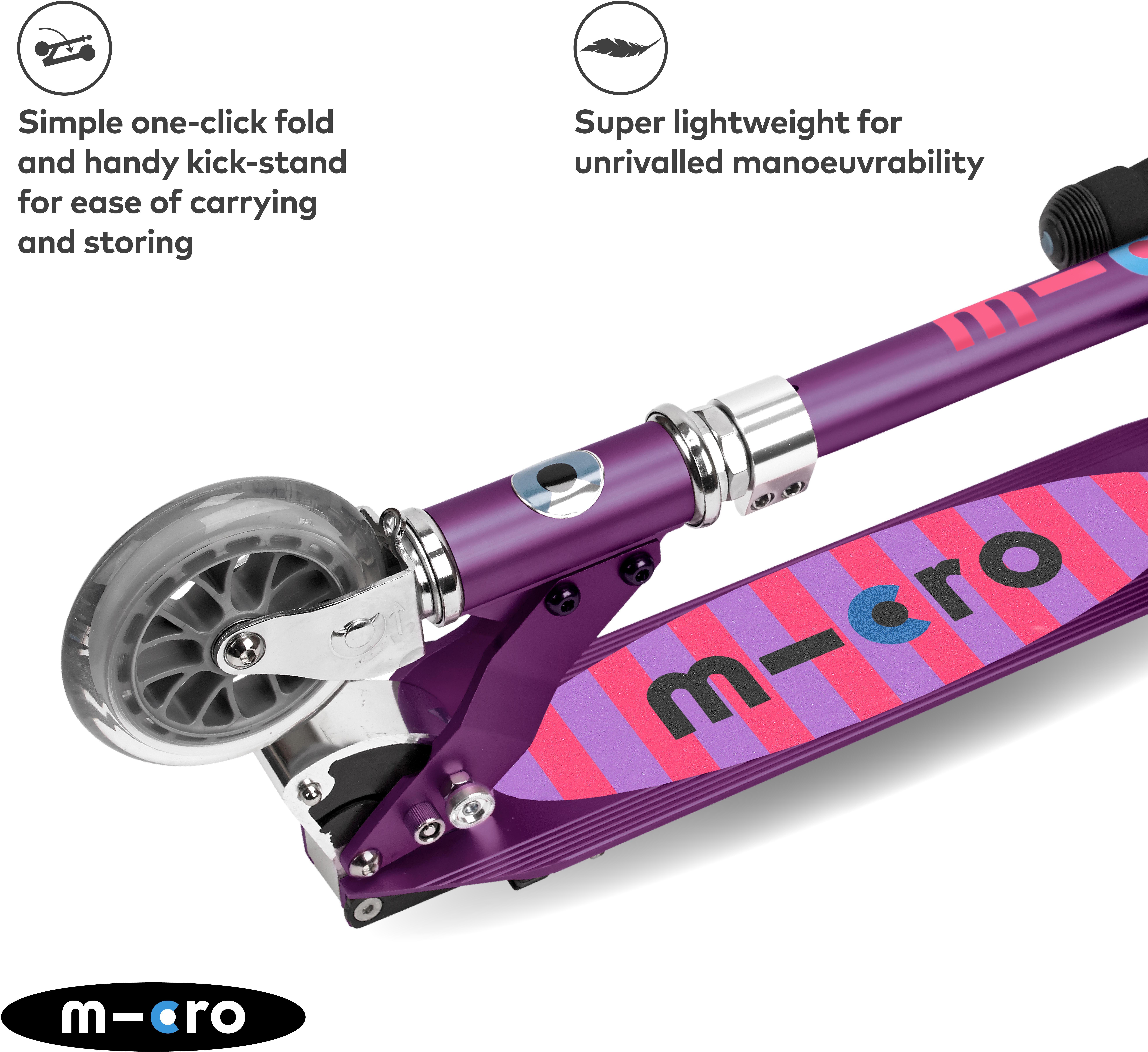 Micro Sprite Classic Kids Scooter, Purple