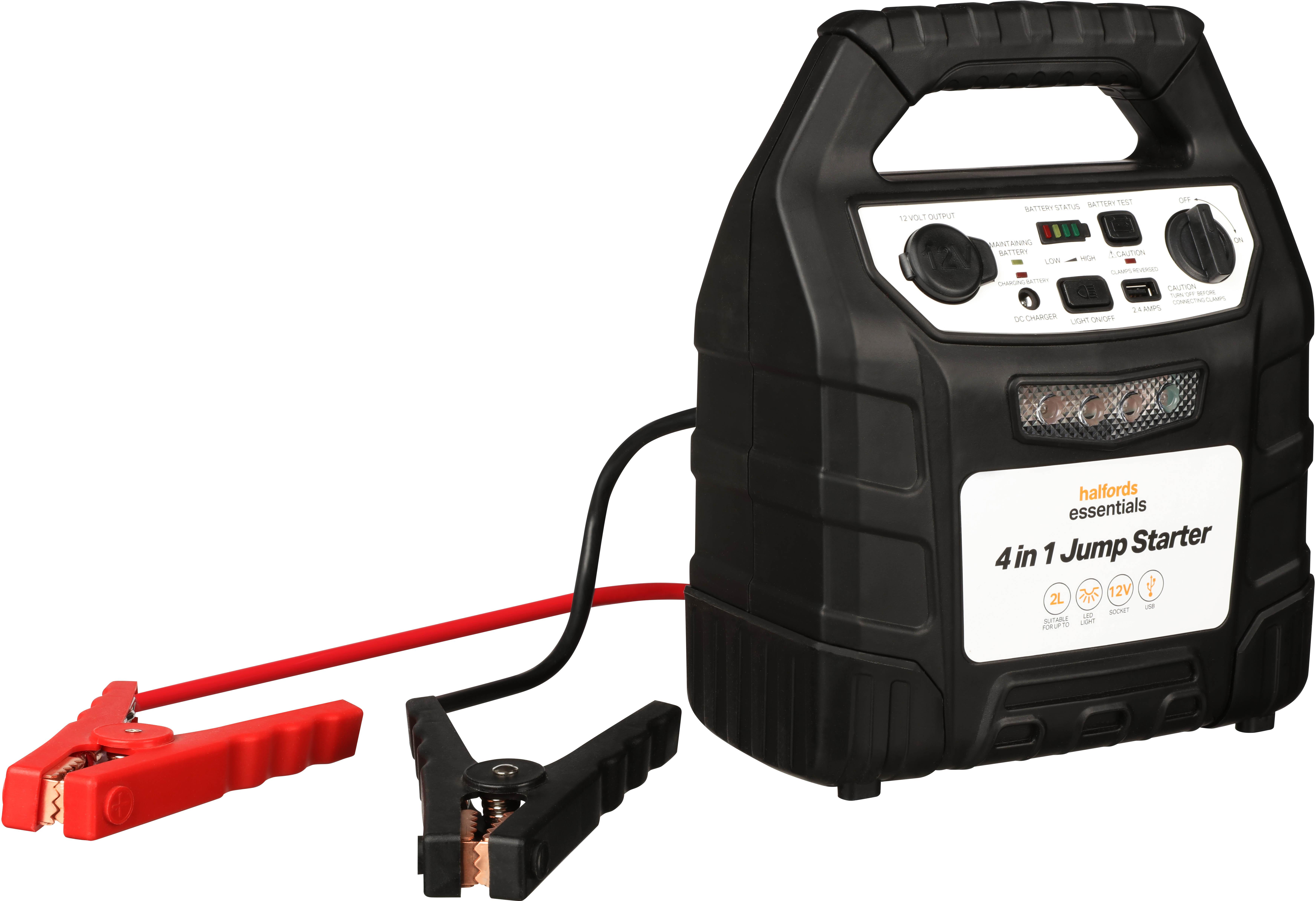 Halfords Essentials 4-in-1 Power Pack