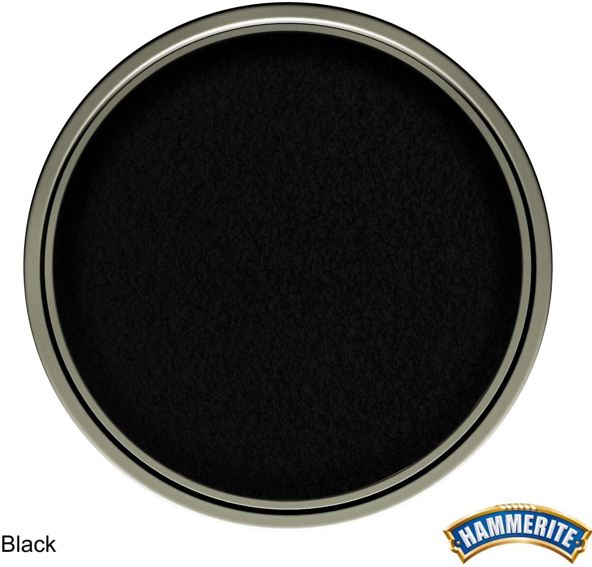 Hammerite Direct to Rust Metal Paint Hammered Black 250ml