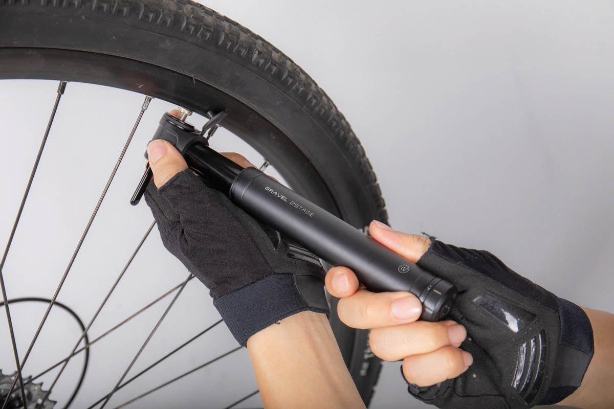 Topeak Gravel 2 Stage Mini Pump, Black 6 Topeak Gravel 2 Stage Mini Pump, Black